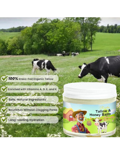 Bálsamo Hidratante Facial Rezebu con Sebo de Res y Miel 140g 2