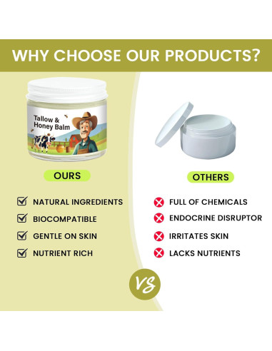 Bálsamo Hidratante Natural Aethra con Sebo de Res y Miel 159g