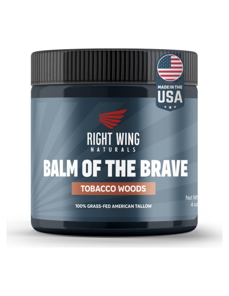 Bálsamo Hidratante de Grasa de Res Right Wing Naturals 113g Maderas de Tabaco Bálsamo Hidratante de Grasa de Res Right Wing Naturals 113g Maderas de Tabaco