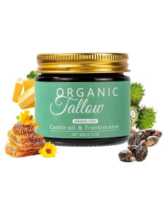 Bálsamo de Sebo Orgánico KBSBUBB 60g con Aceite de Ricino e Incienso