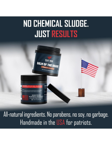 Bálsamo Hidratante de Grasa de Res Right Wing Naturals 113g Maderas de Tabaco Bálsamo Hidratante de Grasa de Res Right Wing Naturals 113g Maderas de Tabaco