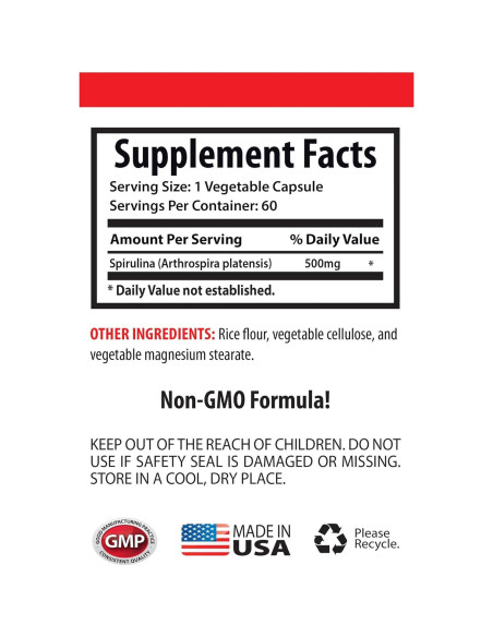 Cápsulas de Espirulina Orgánica 3Bot - 226g - Soporte Inmunológico Cápsulas de Espirulina Orgánica 3Bot - 226g - Soporte Inmunológico