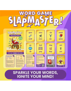 Juego de Cartas Educativo Slapmaster - FISH OR CHIPS - 2-5 Jugadores, 6+ Años 2