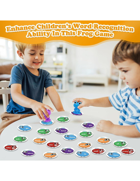 Juego de Palabras de Vista Torlam para Niños 3+ con Ranas Juego de Palabras de Vista Torlam para Niños 3+ con Ranas