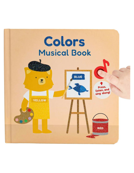 Libro Musical Interactivo Cali's Books - Colores y Rimas 1-3 Años