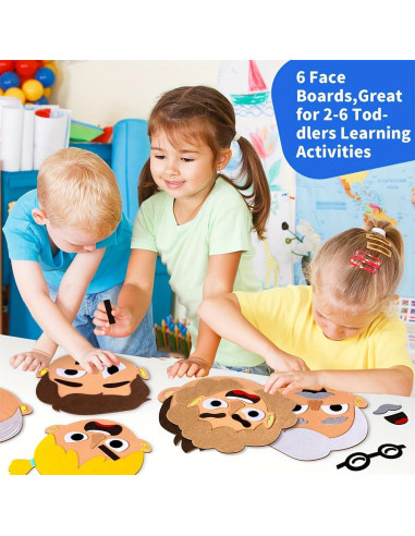 Conjunto de Tablero de Sentimientos WOBOX para Niños - Juguete Sensorial Montessori