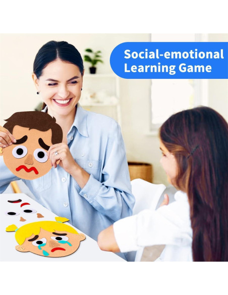 Conjunto de Tablero de Sentimientos WOBOX para Niños - Juguete Sensorial Montessori