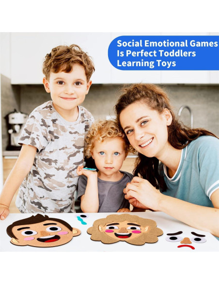 Conjunto de Tablero de Sentimientos WOBOX para Niños - Juguete Sensorial Montessori