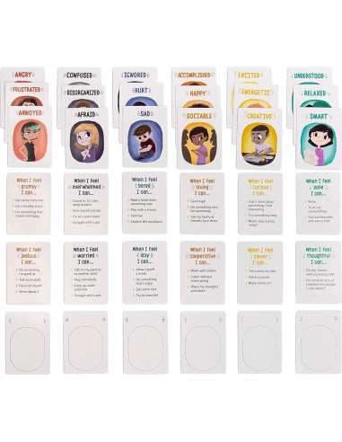 Sentimientos en un Flash - Juego de Tarjetas Emocionales - 100 Tarjetas