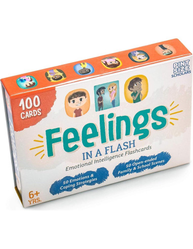 Sentimientos en un Flash - Juego de Tarjetas Emocionales - 100 Tarjetas