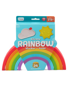 Juguete de Apilamiento Arcoíris Chuckle & Roar - Silicona Montessori