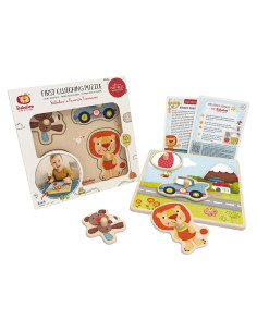 Rompecabezas de Agarre Bababoo 5 Piezas Madera 22.86 cm