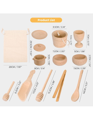 Caja Sensorial Montessori de Madera para Niños 36 meses+