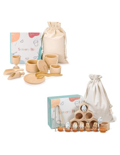 Caja Sensorial Montessori de Madera para Niños 36 meses+