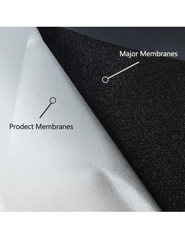 Vinilo de Transferencia de Calor GYT Glitter Negro 30.5 cm x 1.5 m