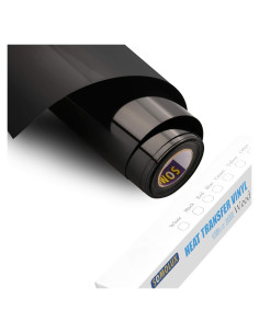 Vinilo Termoadhesivo Somolux HTV 30cm x 7.62m Negro Brillante