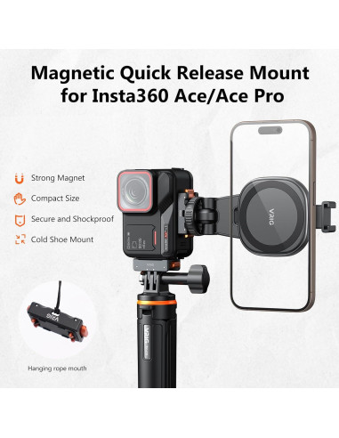 Adaptador de zapata fría VRIG con liberación rápida magnética