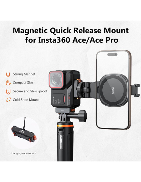 Adaptador de zapata fría VRIG con liberación rápida magnética