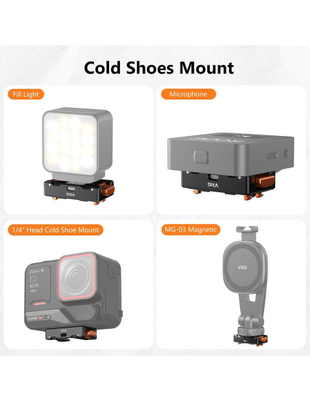 Adaptador de zapata fría VRIG con liberación rápida magnética