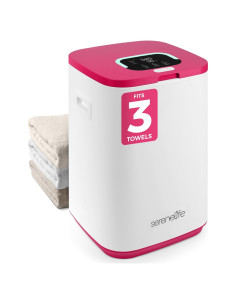 Calentador de Toallas SereneLife 23L Rosa con Temporizador