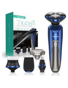 Afeitadora Eléctrica VOYOR TX410 4 en 1 Impermeable Azul