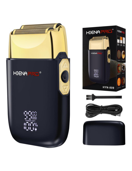 Afeitadora de Lámina Doble HIENA PRO HYN-809 Inalámbrica USB