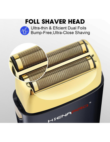 Afeitadora de Lámina Doble HIENA PRO HYN-809 Inalámbrica USB