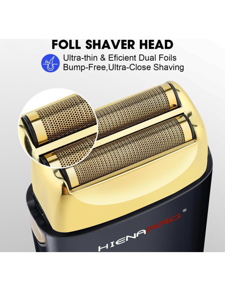 Afeitadora de Lámina Doble HIENA PRO HYN-809 Inalámbrica USB