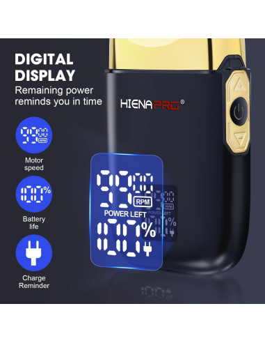Afeitadora de Lámina Doble HIENA PRO HYN-809 Inalámbrica USB