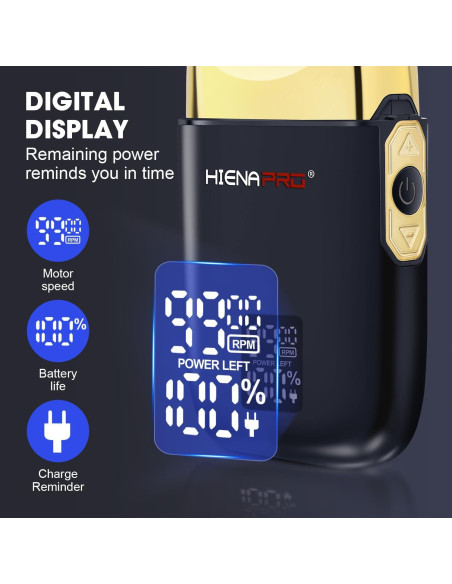 Afeitadora de Lámina Doble HIENA PRO HYN-809 Inalámbrica USB