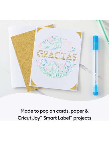Bolígrafos de Gel Brillante Cricut Joy 0.8 mm Arcoíris 10 ct