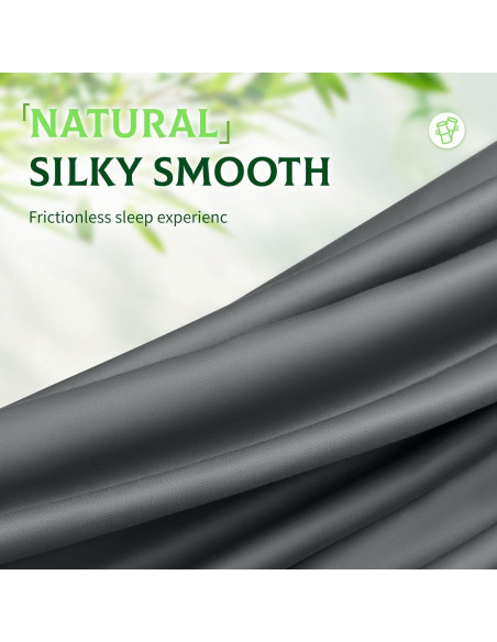 Sábanas King SONORO KATE 100% Viscosa de Bambú 6 Piezas Gris
