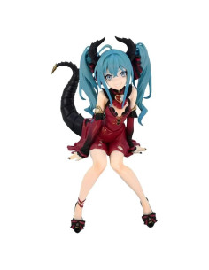 Estatuilla Noodle Stopper Furyu Hatsune Miku 16cm Rojo