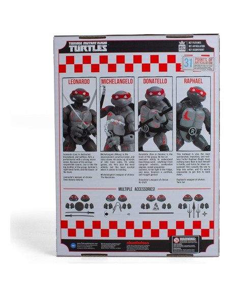 Paquete de Figuras de Acción TMNT 4-Pack BST AXN 12.7cm