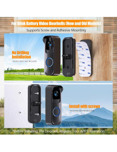 Cargador Solar Rhorawill para Timbre Blink y Outdoor 4 - 4W 2