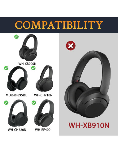 Almohadillas de Repuesto SOULWIT para Auriculares Sony - Gris