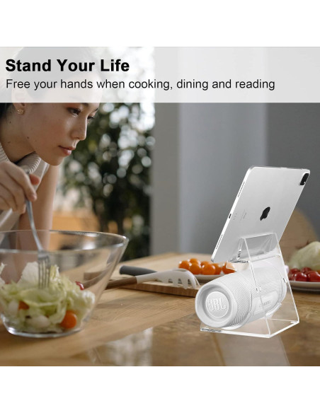 Soporte Acrílico TXEsign para Altavoz JBL y Smartphone Transparente