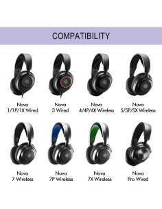 Almohadillas de Reemplazo GEVO para Auriculares Arctis Nova Pro 2