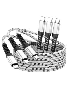 Cable USB C a USB C 60W WWB 30.48 cm Carga Rápida 3 Piezas
