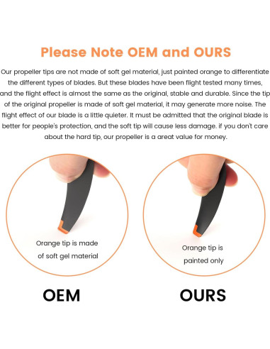 16 Hélices de Bajo Ruido BEHORSE para DJI Mini 4 Pro/Mini 3 Pro