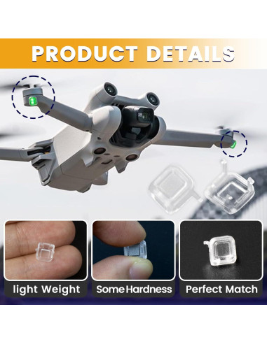 Cubierta LED para brazo trasero DJI Mini 4 Pro - 2 Pack