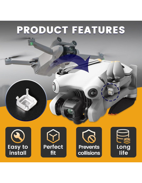 Cubierta LED para brazo trasero DJI Mini 4 Pro - 2 Pack