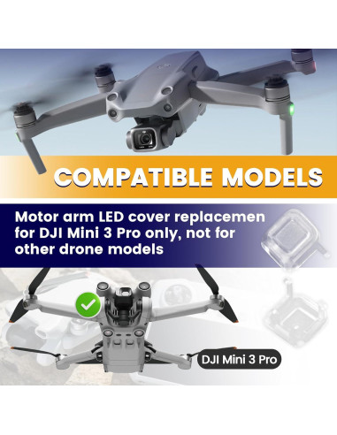 Cubierta LED para brazo trasero DJI Mini 4 Pro - 2 Pack