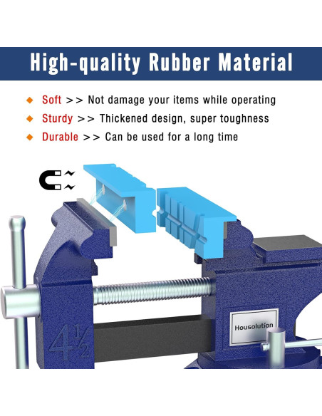 Almohadillas de Mandíbula Universales Housolution 12.5 cm 1 Par