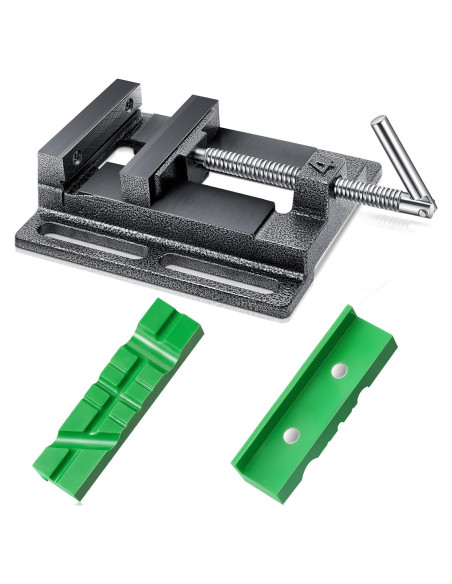 Prensa de Taladro Lanties 4" Magnética con Almohadillas