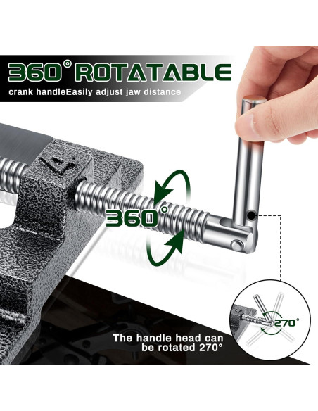 Prensa de Taladro Lanties 4" Magnética con Almohadillas