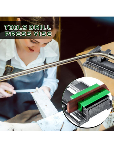 Prensa de Taladro Lanties 4" Magnética con Almohadillas