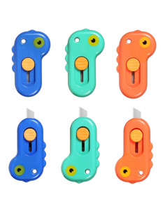 Cortador de Caja Mini Harita Dinosaurio Retráctil 6 Piezas