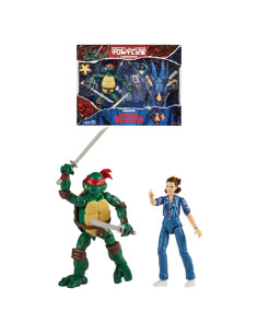 Figuras de Acción Bandai Tortugas Ninja Leonardo y Once 15 cm