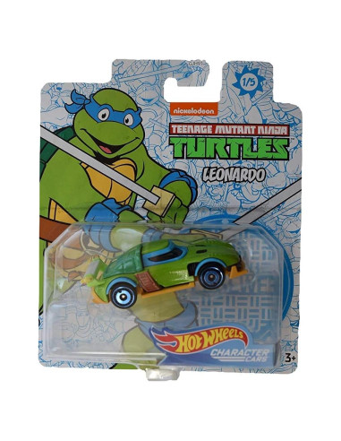 Auto Diecast Hot Wheels Tortugas Ninja Leonardo 7 cm